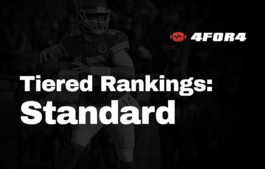 Tiered Rankings for Standard Fantasy Football Leagues 4for4